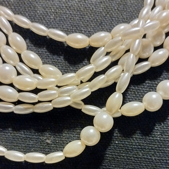 Multi strand and size pearl necklace - Picture 12 of 16
